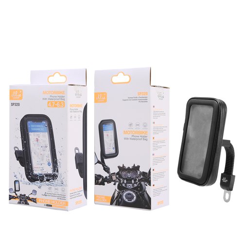 Ellietech SP320 Soporte Con Funda Impermeable Para Bicicleta 4.7 - 6.3 Pulgadas