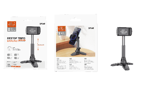 Ellietech SP349 Soporte de Mesa con Tripote Universal para Moviles