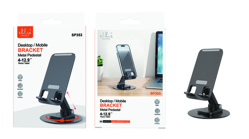 Ellietech SP353 Soporte Metal de Mesa para Movil y Tablet 4”-12.9”