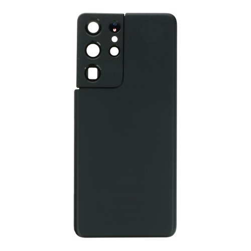 Cubierta de bateria Trasera SM - S21 Ultra 5G G998B Negro con lente Tapa Calidad Premium