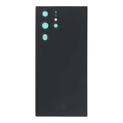 Cubierta de bateria Trasera SM - S22 Ultra 5G S908B Negra con lente Tapa Calidad Premium