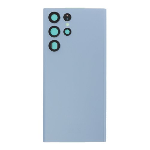 Cubierta de bateria Trasera SM - S22 Ultra 5G S908B Azul con lente Tapa Calidad Premium