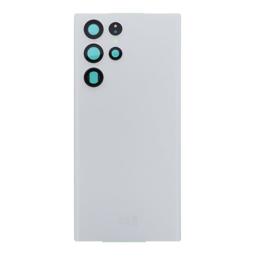 Cubierta de bateria Trasera SM - S22 Ultra 5G S908B Blanca con lente Tapa Calidad Premium
