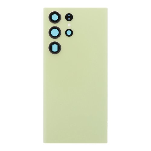 Cubierta de bateria Trasera SM - S23 Ultra S918B Amarillo con lente Tapa Calidad Premium