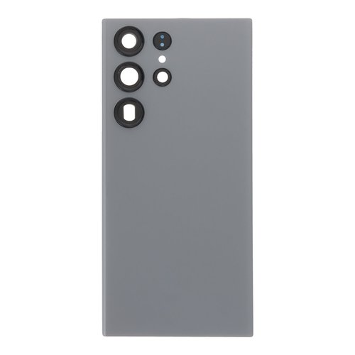 Cubierta de bateria Trasera SM - S23 Ultra S918B Gris con lente Tapa Calidad Premium