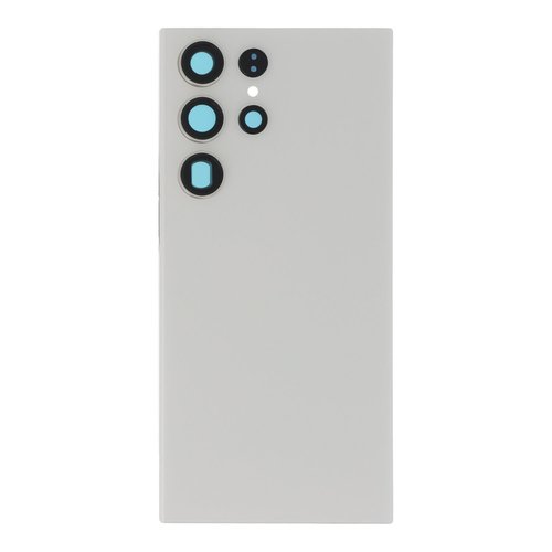 Cubierta de bateria Trasera SM - S23 Ultra S918B Blanco con lente Tapa Calidad Premium