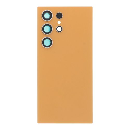 Cubierta de bateria Trasera para SM - S24 Ultra S928B Naranja con lente Tapa Calidad Premium