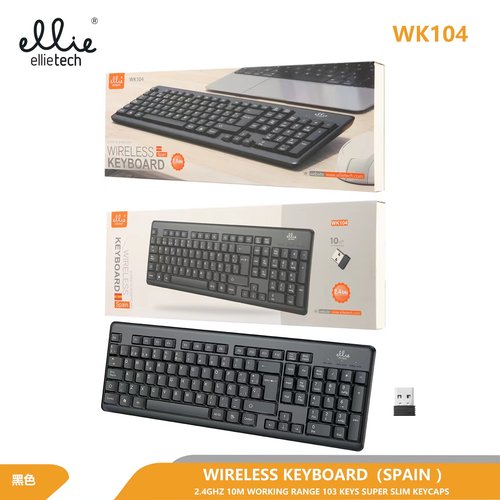 Ellietech WK104 Teclado Inalambrico NOVEDAD