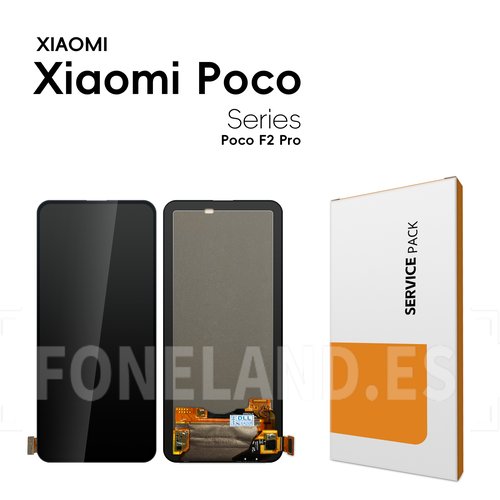 Pantalla Xiaomi Poco F2 Pro Negra Completa LCD+Tactil SERVICE PACK