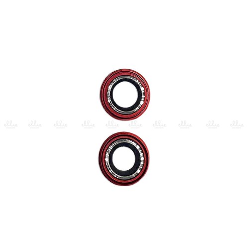 Lente Cristal Camara + Marco para iPhone 13 / 13 Mini Roja