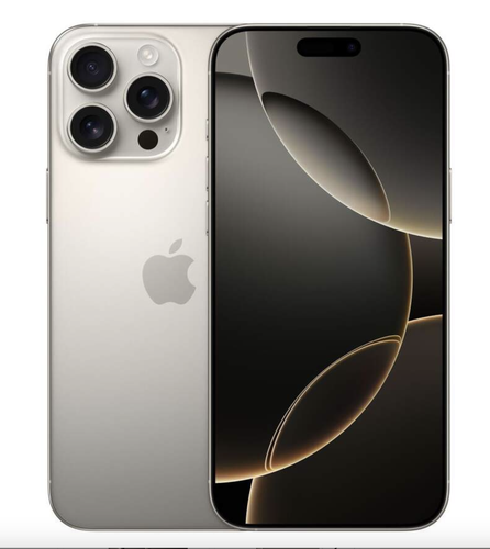 *Móvil iPhone 16 Pro Max– 256GB Titanio Natural Grado A, Salud de Batería Entre 90% SIM Física (USADO)