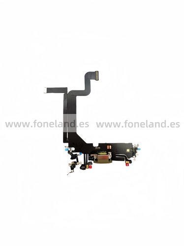 Flex de Carga para iPhone 14 Pro Max Dorado Desmontaje