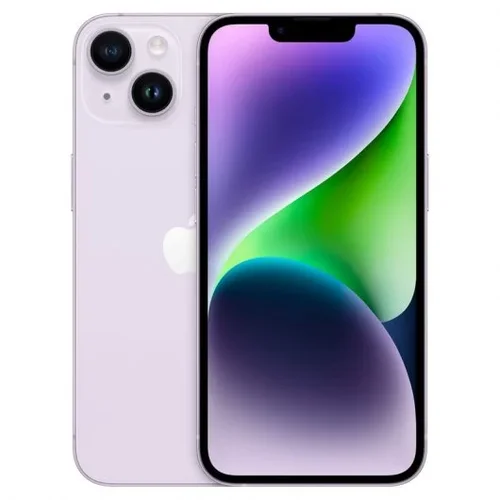 *Móvil iPhone 14 – 128GB Lila Grado A, Salud de Batería 80%+ SIM Física (USADO)