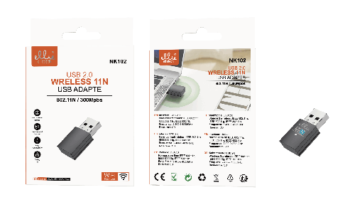 NK102 Ellietech Adaptaador Wifi 300Mbps